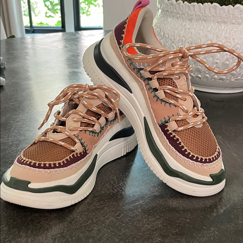 FARM Rio Beige and Green Women's Sneakers